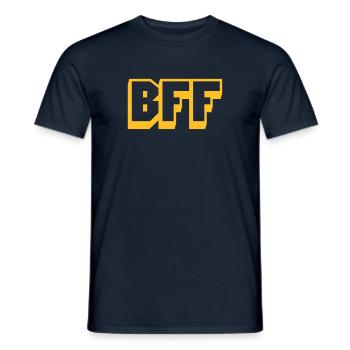 bff - Männer T-Shirt - Navy - Vorne - AI Model Male 178 light (178cm)