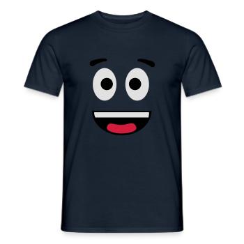 face_f3 - Men's T-Shirt - navy - Front - AI Model Male 178 light (178cm)