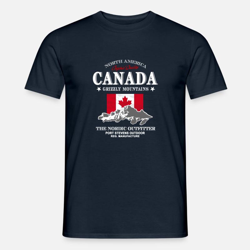 Kanada - Maple Leaf - Canada - Männer T-Shirt - Navy