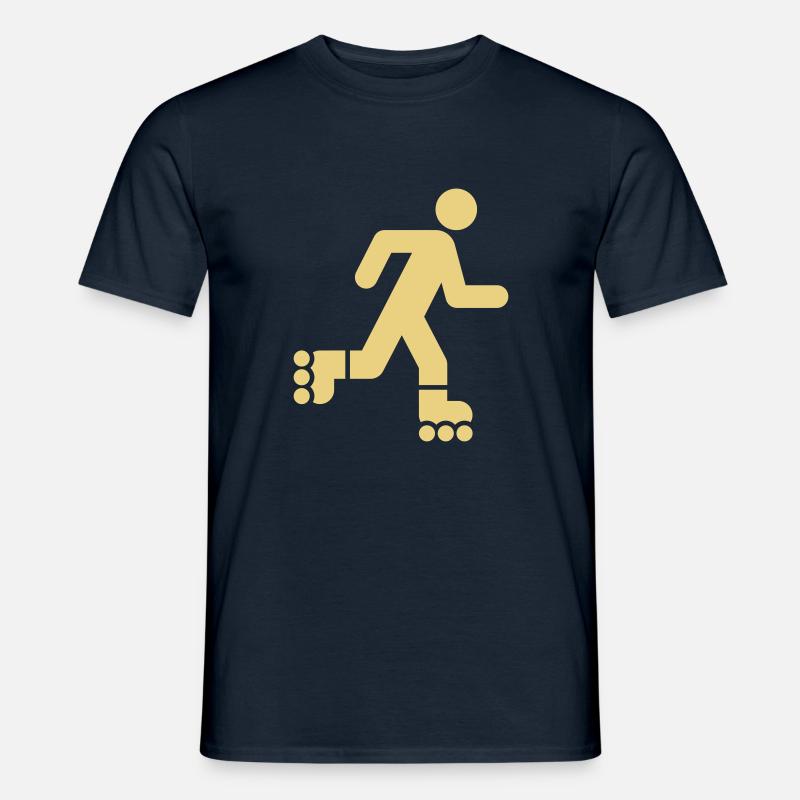 Rollerfahrer, Roller, Roller Sport - Männer T-Shirt - Navy