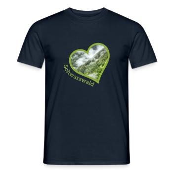 forêt Noire - T-shirt homme - marine - Devant - AI Model Male 178 light (178cm)