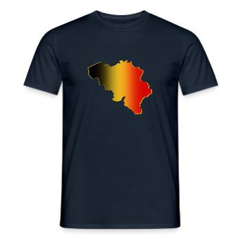 Belgium - Men's T-Shirt - navy - Front - AI Model Male 178 light (178cm)