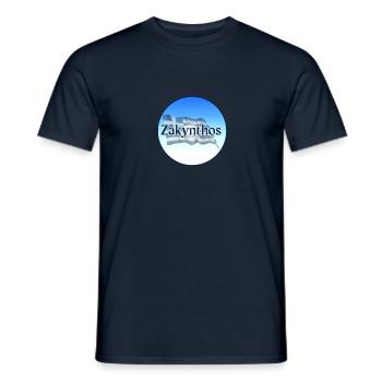 Zakynthos Greece Greek Flag - Men's T-Shirt - navy - Front - AI Model Male 178 light (178cm)