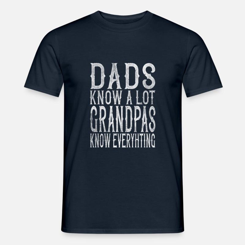 Grandpas know everything - T-shirt homme - marine