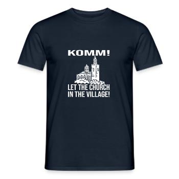 Denglisch - Männer T-Shirt - Navy - Vorne - AI Model Male 178 light (178cm)