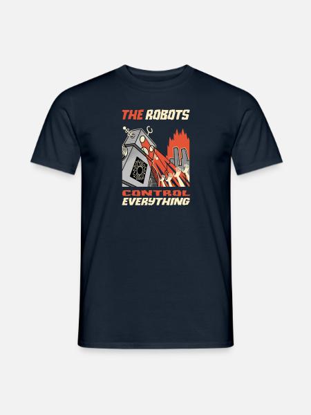 THE ROBOTS - Men's T-Shirt - navy
