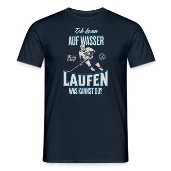 Eishockey T-Shirt mit frechem Spruch - Männer T-Shirt - Navy - Vorne - AI Model Male 178 light (178cm)