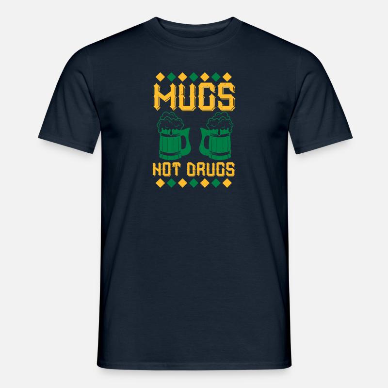 tasses pas de drogues - T-shirt homme - marine