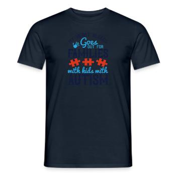 Mon cœur saigne, sort pour les familles avec enfants - T-shirt homme - marine - Devant - AI Model Male 178 light (178cm)