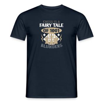 Schach ist ein Märchen von 1001 Fehlern - Männer T-Shirt - Navy - Vorne - AI Model Male 178 light (178cm)