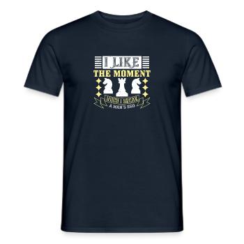 Ich mag den Moment, in dem ich das Ego eines Mannes breche - Männer T-Shirt - Navy - Vorne - AI Model Male 178 light (178cm)