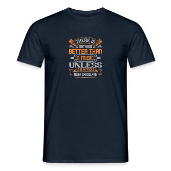 Es gibt nichts Besseres als einen Freund, es sei denn, er - Männer T-Shirt - Navy - Vorne - AI Model Male 178 light (178cm)