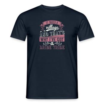 It takes a village, and that's why I've got a - Men's T-Shirt - navy - Front - AI Model Male 178 light (178cm)