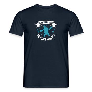 Tauchsüchtige Keine Heilung gesucht - Männer T-Shirt - Navy - Vorne - AI Model Male 178 light (178cm)