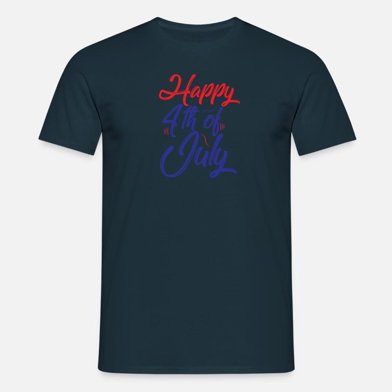 Frohen 4. Juli - Männer T-Shirt - Navy