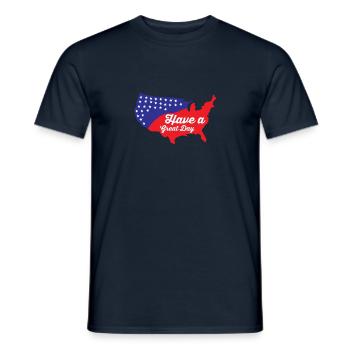 Avoir un excellent 4ème - T-shirt homme - marine - Devant - AI Model Male 178 light (178cm)