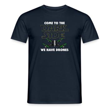 Drones | Come To The Dark Side - Männer T-Shirt - Navy - Vorne - AI Model Male 178 light (178cm)