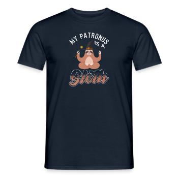 My Patronus Is A Sloth Cute Wizard Lovers - Männer T-Shirt - Navy - Vorne - AI Model Male 178 light (178cm)