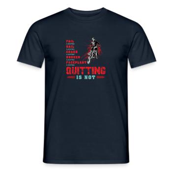 Never Quitting Motocross Dirt Bike - Men's T-Shirt - navy - Front - AI Model Male 178 light (178cm)