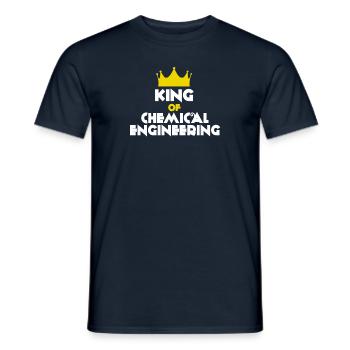 King Of Chemical Engineering - Men's T-Shirt - navy - Front - AI Model Male 178 light (178cm)