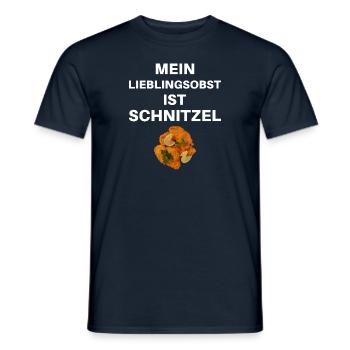 Mein Lieblingsobst ist der Schnitzel - Männer T-Shirt - Navy - Vorne - AI Model Male 178 light (178cm)
