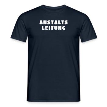 Anstaltsleitung - Männer T-Shirt - Navy - Vorne - AI Model Male 178 light (178cm)