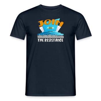 Rejoignez la résistance ! - T-shirt homme - marine - Devant - AI Model Male 178 light (178cm)