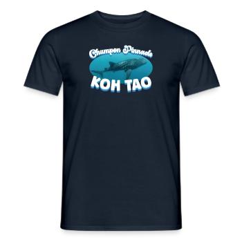 Walhai - Chumpon Pinnacle - Koh Tao - Tauchen - Männer T-Shirt - Navy - Vorne - AI Model Male 178 light (178cm)