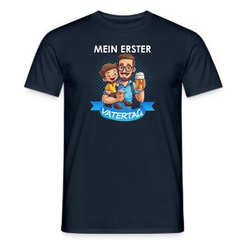 Mein erster Vatertag - Männer T-Shirt - Navy - Vorne - AI Model Male 178 light (178cm)