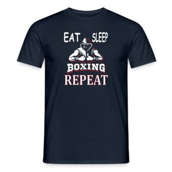 Boxing Boxing Match Boxing Trainer Boxer K.O. Gift Idea - Men's T-Shirt - navy - Front - AI Model Male 178 light (178cm)