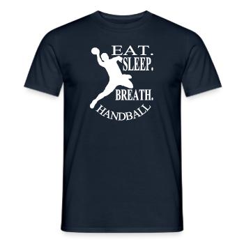 Handball Play Handball Player Gift Idea - Men's T-Shirt - navy - Front - AI Model Male 178 light (178cm)