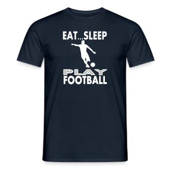 Fußballspielen Fußballfeld Fußballfan Geschenkidee - Männer T-Shirt - Navy - Vorne - AI Model Male 178 light (178cm)