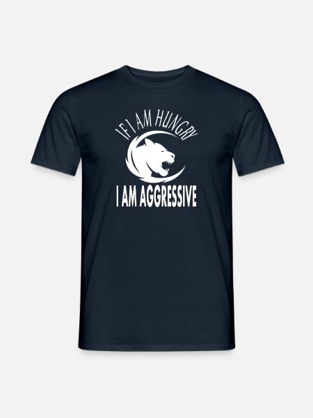 Panther ist gefährlich Wildtier Spruch Geschenk - Männer T-Shirt - Navy