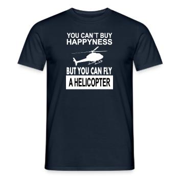 Helicopter Flying Helicopter Pilot Gift Idea - Men's T-Shirt - navy - Front - AI Model Male 178 light (178cm)
