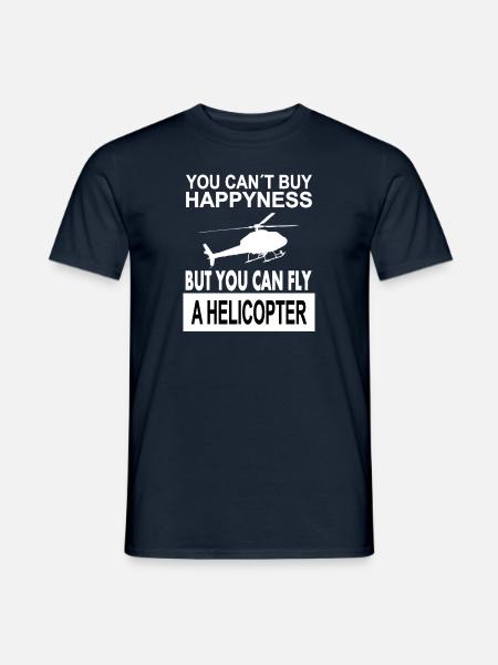 Helicopter Flying Helicopter Pilot Gift Idea - Men's T-Shirt - navy