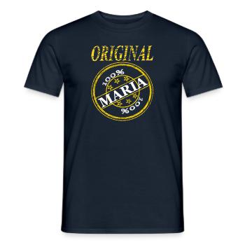 Ich heiße Maria ich bin Maria Prinzessin Maria - Männer T-Shirt - Navy - Vorne - AI Model Male 178 light (178cm)