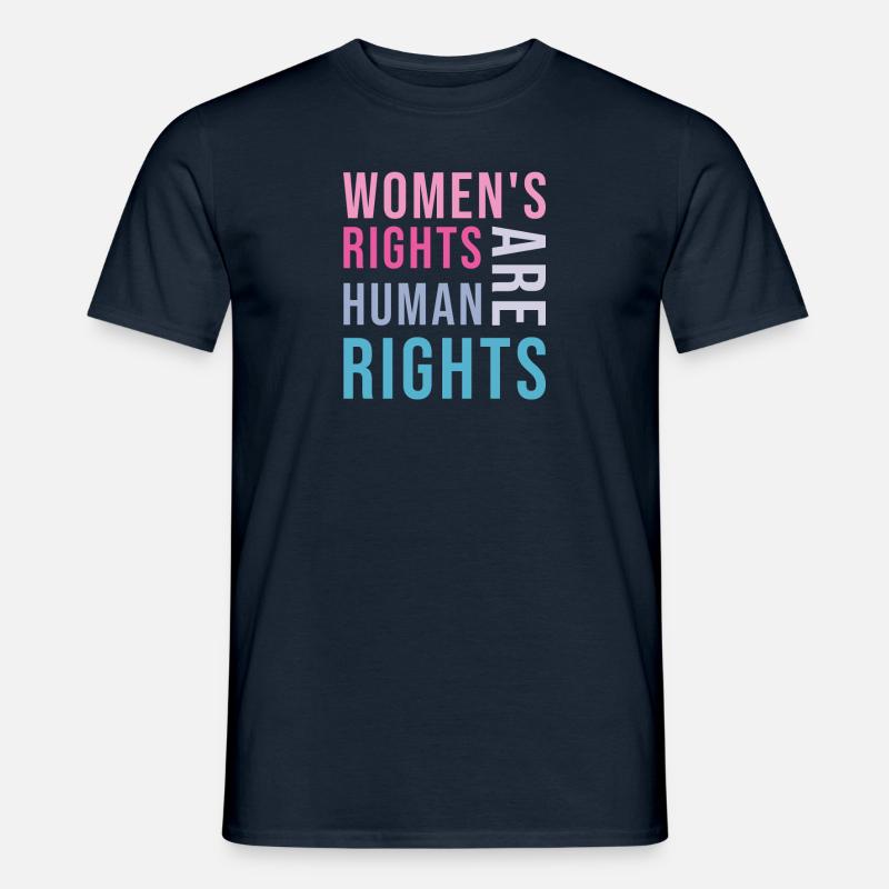 Frauenrechte sind Menschenrechte - Männer T-Shirt - Navy