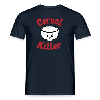 Cereal Killer - Men's T-Shirt - navy - Front - AI Model Male 178 light (178cm)