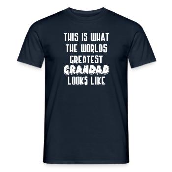 Le plus grand grand-papa - T-shirt homme - marine - Devant - AI Model Male 178 light (178cm)