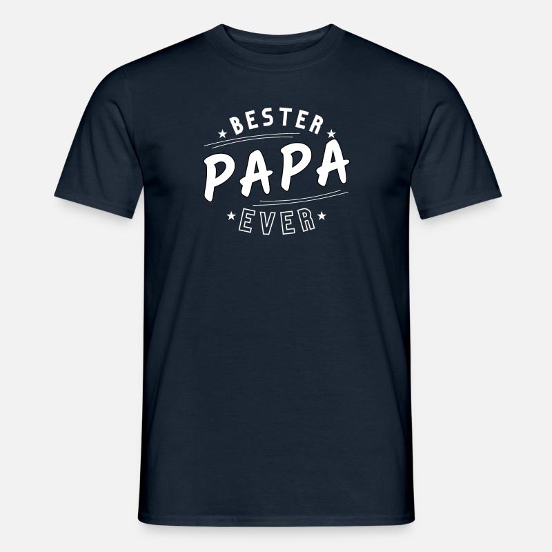 Bester Papa ever - Männer T-Shirt - Navy