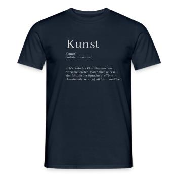 Kunst Definition - Männer T-Shirt - Navy - Vorne - AI Model Male 178 light (178cm)