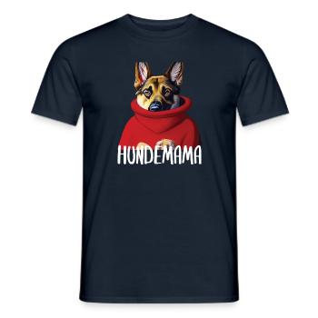 Hundemama Hund Sprüche Hundemotiv Geschenk - Männer T-Shirt - Navy - Vorne - AI Model Male 178 light (178cm)
