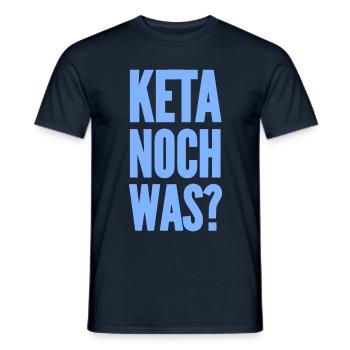 KETA ENCORE QUOI? - T-shirt homme - marine - Devant - AI Model Male 178 light (178cm)