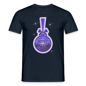 Joyeux Noël! - T-shirt homme - marine - Devant - AI Model Male 178 light (178cm)