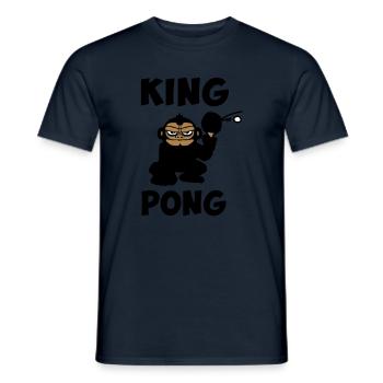 ping pong tennis de table humour drôle - T-shirt homme - marine - Devant - AI Model Male 178 light (178cm)