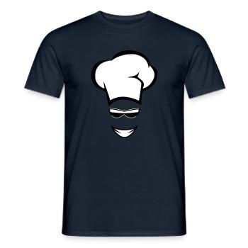 Faire cuire des lunettes de soleil de cuisson - T-shirt homme - marine - Devant - AI Model Male 178 light (178cm)