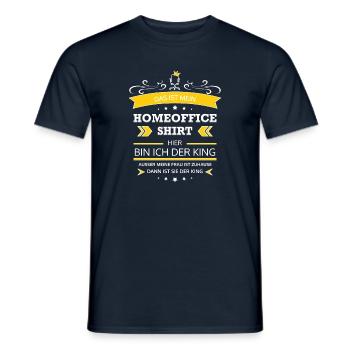 Homeoffice Chef Ehefrau lustig Chefin home office - Männer T-Shirt - Navy - Vorne - AI Model Male 178 light (178cm)