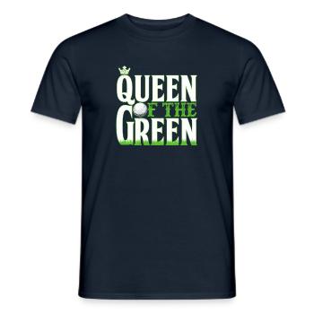 Golf drôle reine du golf vert - T-shirt homme - marine - Devant - AI Model Male 178 light (178cm)