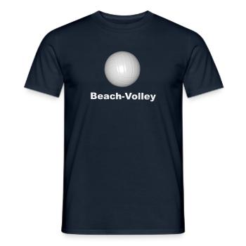 Beach Volley - T-shirt homme - marine - Devant - AI Model Male 178 light (178cm)