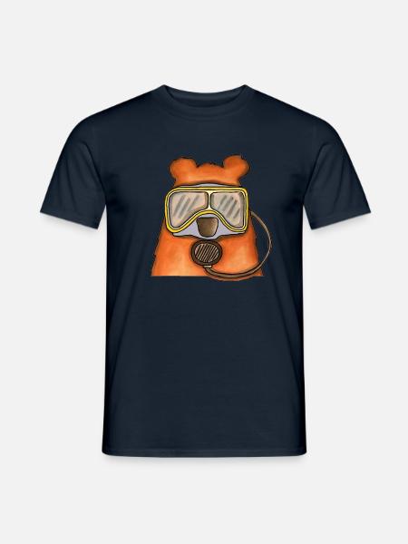 Der Blubberbär - Männer T-Shirt - Navy